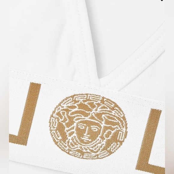 Versace Greca border lingerie set in white NWT - Picture 3 of 9